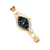 Armbandsur Dam Quartz Watch Mode Klockor P128 Smycken Armband Dam Strass