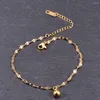 Braccialetti con ciondoli Personalità Bracciale con perline labbra placcate in oro Cavigliera da donna Accessori per feste in spiaggia Boutique Gioielli Regalo di San Valentino