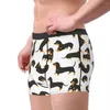 Novidade Boxer Dachshund Shorts Calcinhas Cuecas Roupas íntimas Masculinas Presente para Animal Amante de Cães Masculino Macio