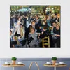 Vrouwelijke Canvas Art Ball in de Moulin De La Galette Pierre Auguste Renoir Schilderijen Handgemaakt Romantisch Modern Slaapkamer Decor