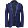 Costumes pour hommes 2023 mode décontractée Boutique affaires couleur unie costume de mariage Blazers veste robe manteau