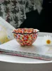 ボウル韓国ポーランドスタイルアンティーク食器ボウル手描き下絵色家庭用米