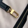 Högkvalitativ 2023 Tygväskor Monogram mönster läder handväska med avtagbar dragkedja på en påse designer axelväska d-ring bomullsmaterial