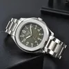 Horloges 2023 Groene wijzerplaat Top Luxe Automatisch Mechanisch Herenhorloge Waterdicht Sport Datum Tafel Vlindergesp ST16