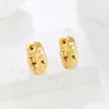 Orecchini pendenti placcati in oro 18 carati Cerchio grosso per le donne Cerchi spessi di moda Set Gioielli Regali di nozze di compleanno Accessori Y2k