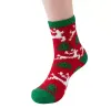 Chaussettes de Noël wapiti épaissie corail polaire femmes hommes dame chaussettes chaussette de sol hiver noël-chaussettes cadeaux