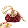 Sacos de armazenamento de perfume chinês sachê de seda brocado com cordão bordado sachês vazios para o Festival do Barco-Dragão