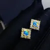 Boucles d'oreilles à tige L'arrivée du cadeau de mariage Boucle d'oreille en opale naturelle et véritable en argent sterling 925