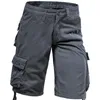 Pantaloncini da uomo estivi militari cargo da uomo in cotone multitasche larghi pantaloni larghi streetwear casual esercito lavoro tattico dritto