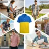 Camicie casual da uomo Flag Of Ukraine_41576516 Una camicia a maniche corte Novità Top Tee Pantdress Alta qualità Uscire Eur Size