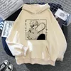 Moletons Masculinos Harajuku Casual Masculino com Capuz Anime Motosserra Man Print Streetwear Moletons Unissex Fleece Y2K Tops Pulôver de Manga Comprida