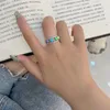 Anneaux De Mariage Romantique Coloré Amour Coeur Dripping Glaze Thai Argent Femme Bague Bijoux Pour Femmes Cadeaux De Fiançailles Pas De Fade