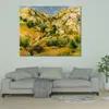 Modern Landscape Canvas Wall Art Rocky Craggs at L Estaque Pierre Auguste Renoir Paintings Handmade High Quality