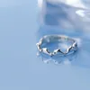 Cluster Anneaux MloveAcc 925 Solide Réel En Argent Sterling De Mode Mignon Dauphins Anneau Pour Femmes Filles Enfants Cadeau De Noël