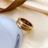 Pierścienie designerskie dla mężczyzn i kobiet Wysokiej stali nierdzewnej Pierścionki sprężynowe luksusowe klasyczne pierścionki diamentowe projektant biżuterii