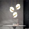 Chandeliers Nordic Bar Chandelier Post-modern Minimalist Creative Golden Style Dining Room Bedside Atmospheric Fashion Ball