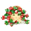 Hair Accessories 20Pcs/set Child Hairpin Christmas Girls Headwear Ribbon Bow Snowman Print Decoration Kid Holiday Gift