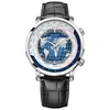 Agelocer Original Designer Mens Watch с World Date Date Power Reserve 80 часов.