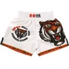 Men's Shorts Tiger Muay Thai Suits Boxing T Shirt MMA Shorts Rash Guard Short Sleeve Top Mens Kids Fitness Fight Grappling Kickboxing Pants 230707