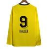 23 24 Hummels REUS Long Sleeve Mens Soccer Jerseys Haaland Reyna Schulz Brandt Meunier Malen Home Football Dorts