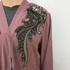 Etniska kläder Eid Mubarak Muslimska Kvinnor Broderad Maxiklänning Dubai Turkiet Abaya Islamiskt Mode Arabisk Dräkt Ramadan Kaftan Jalabiya