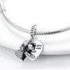 925 Sterling Silber für Pandora Charms Authentic Perle Love Lock Infinity Forever Heart Paar Charme Set Anhänger