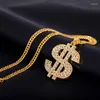 Hänge Halsband Mode Dollar Chain Halsband Hip Hop Street Music Holiday Logo Tröja