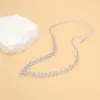 Collana Orecchini Set 1 Sposa Scintillante Strass Elegante Lusso Ipoallergenico Donna Ragazze Stud Regalo Gioielli Da Sposa