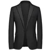 Costumes pour hommes 2023 mode décontractée Boutique affaires couleur unie costume de mariage Blazers veste robe manteau