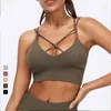 Yoga Outfit Thin Strap Sport Soutien-Gorge Femmes Push Up Solide Jogging Gym Fille Sous-Vêtements Fitness Running Sport Tops