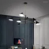 Hänglampor Led Art Ljuskrona Lampa Ljus Rumsdekor Konform Kreativ Personlighet Living Designer Minimalistisk Atmosfär Matsal