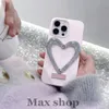 Designerskie silikonowe etui na telefon Girl Candy Love Stand iPhone 14 13 12 Pro 11 14 Miękkie etui chroniące przed upadkiem