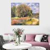 Scenic Landscape Art Tree Blooming Pierre Auguste Renoir Artwork on Canvas Handmade Modern Bedroom Decor