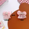 Haaraccessoires 1 paar Koreaanse Sweet Girl Princess Fabric Mesh Ribbon Bow Clip Fashion Children's Strass Crown Haarspelden Hoofddeksels