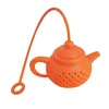 Silicone Teapot Shape Tea Filter Safely Cleaning Infuser Reusable Tea/Coffee Strainer Teas Leaks Kitchen Accessories
