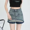 Jupes Denim A-ligne Femmes Mini Maigre Sexy Vintage Streetwear Chic Mode Casual Simple Collège D'été Taille Haute All-match