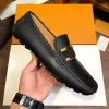 Designer uomo in vera pelle scarpe casual marchio di lusso italiano uomo mocassini mocassini slip traspirante su scarpe da guida nere taglie forti 38-46