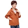 Women's Jackets 2023 Autumn Coat Hooded Jacket Female Windbreaker Long Sleeve Pocket Zipper Outerwear Plus Size 5XL E5