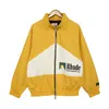 Rhude Heren Varsity Jacket Y2k Amerikaanse Vintage Baseball Letterman Jacket Womens Geborduurde Jas Verkrijgbaar in verschillende stijlen Merk Paar Windbreake 7676