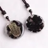 Pendant Necklaces Free From 1Pc Orgonite Black Tourmaline Hands Of Hamsa Symbol Reiki Healing Stress Relaxation Gemstone Lucky Necklace