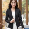 Women's Suits Female Business Work Wear Jacket Blazer Women Spring Summer Long Sleeve One Button Slim Yellow Pink Black Basic Coats