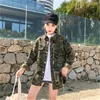 Women's Jackets Spring Autumn Army Green Coat Big Size Women Camouflage Outwear Vintage Loose Jacket Large Female Jeans CoatJ534