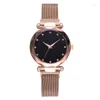 Orologi da polso 2023 Orologio da donna di lusso Magnete Stella Cielo Diamante Moda Donna Orologi Vestito Orologio da polso al quarzo femminile Regalo Relogio Feminino