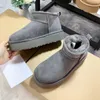 Botas femininas de design de botas de inverno com plataforma para homens couro legítimo pele quente no tornozelo botas luxuosas