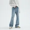 Männer Jeans Mode Europäischen Amerikanischen Stil Stretch Männer Luxus Denim Hosen Dünne Gerade Hohe Taille Hose Männlich C127