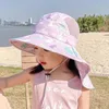 Hair Accessories Outdoor Summer Hat For Kids Children Sun Neck Ear Cover Protection Beach Caps Boy Girl Flap Cap