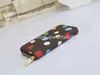 Designer wallet Womens JULIETTE Multicolor PAINTED DOTS Zippy Coin Purse Card Key Holder Pouch Accessoires Wallet