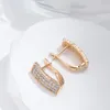 Örhängen Kinel Luxury 585 Rose Gold Color Kvinnor 3 Rader Micro-wax Inlay Natural Zircon Drop Bride Bröllop Fina Smycken