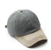 Casquette de baseball bicolore, casquette de papa ordinaire non structurée réglable et lavable en pur coton, adaptée aux hommes et aux femmes DF078