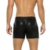 Shorts pour hommes Sexy hommes métalliques brillants décontracté respirant hommes vêtements poches Gym scène danse Clubwear fête nuit pantalons courts